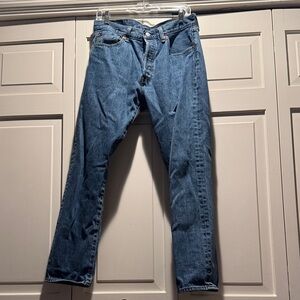 Classic Men's Levi’s 501 Blue Denim Jeans